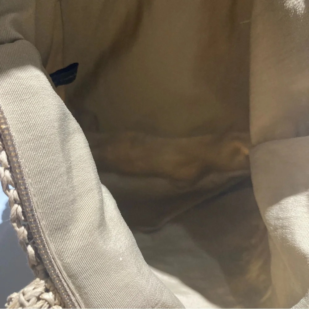 Vintage The Limited Handmade Crochet Bag with Bamboo Handle 90s Y2K - Picture 6 of 11